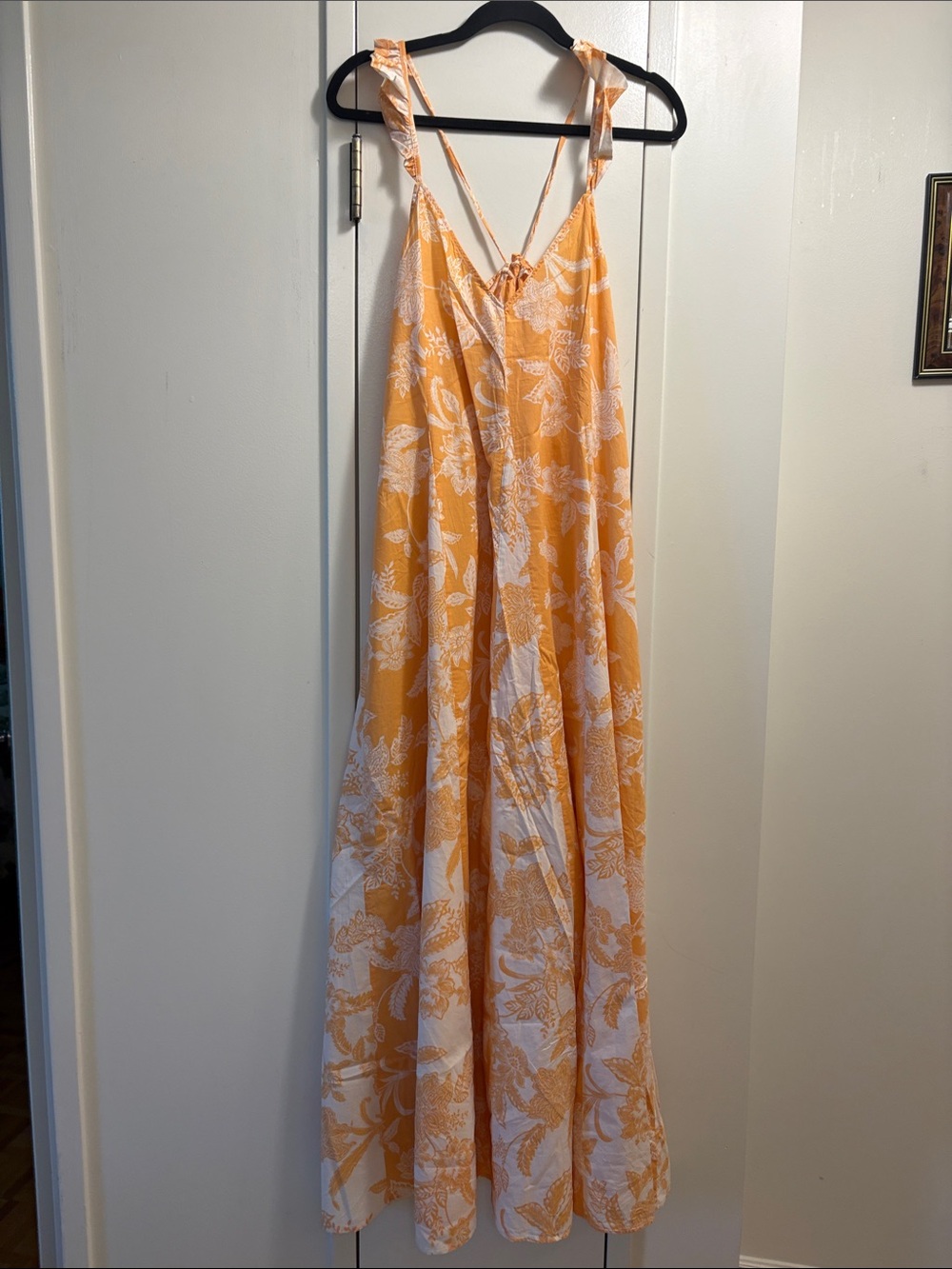 Maaji Yellow & White Floral Maxi Sundress NWOT